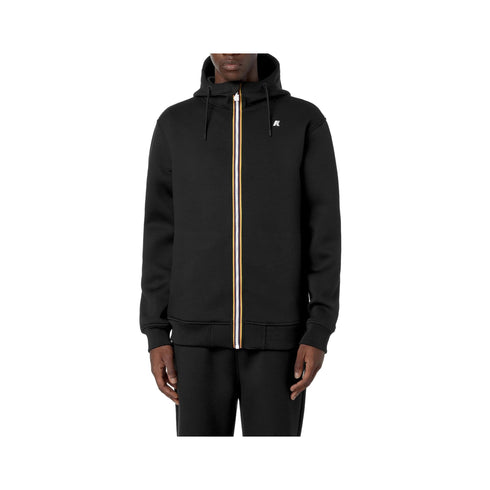 KWAY Felpa con zip Felpa Uomo Rainer Spacer Nero A24 - KWAYK2141DW - USY - L - Francavilla Moda